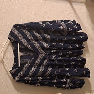 Lucky Brand Bohemian Shirt Sz L